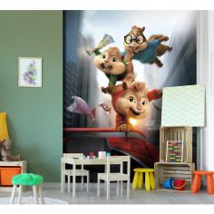 پوستر دیواری اتاق کودک طرح آلوین و سنجاب ها کد pk174
