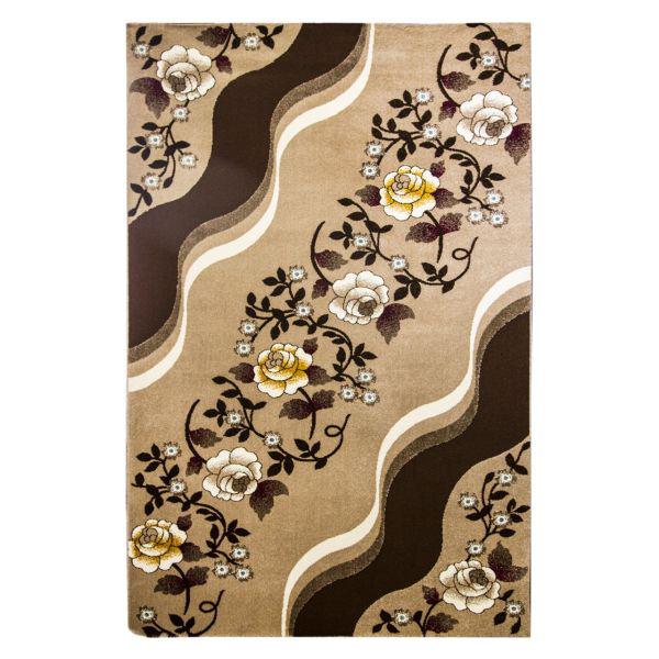 فرش ماشینی ساوین طرح فرنام زمینه شکلاتی|دیجی‌کالا
