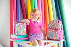 کیف مدرسه رنگین کمانی دخترانه