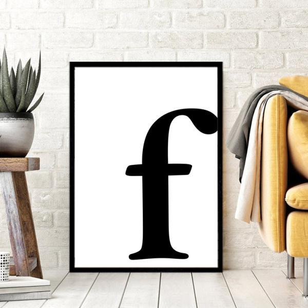 تابلو مدل حروف طرح f|دیجی‌کالا