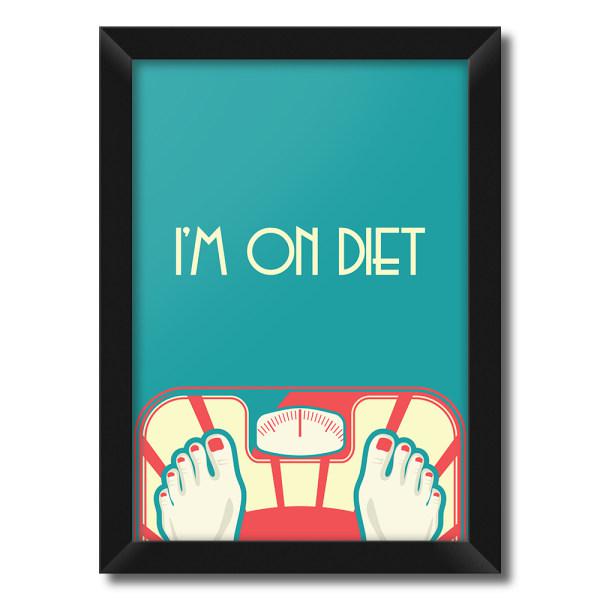 تابلو فنچ آرت طرح I'm On Diet کد GPH282-A|دیجی‌کالا