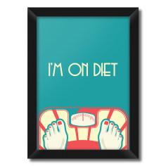 تابلو فنچ آرت طرح I'm On Diet کد GPH282-A