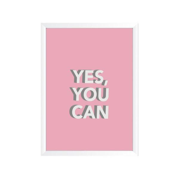  تابلو وینا مدل Yes You Can|دیجی‌کالا