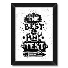تابلو فنچ آرت طرح The Best By Any Test کد QT102H-BW
