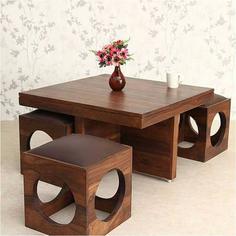 میز چوبی جلو مبلی کلاسیک
