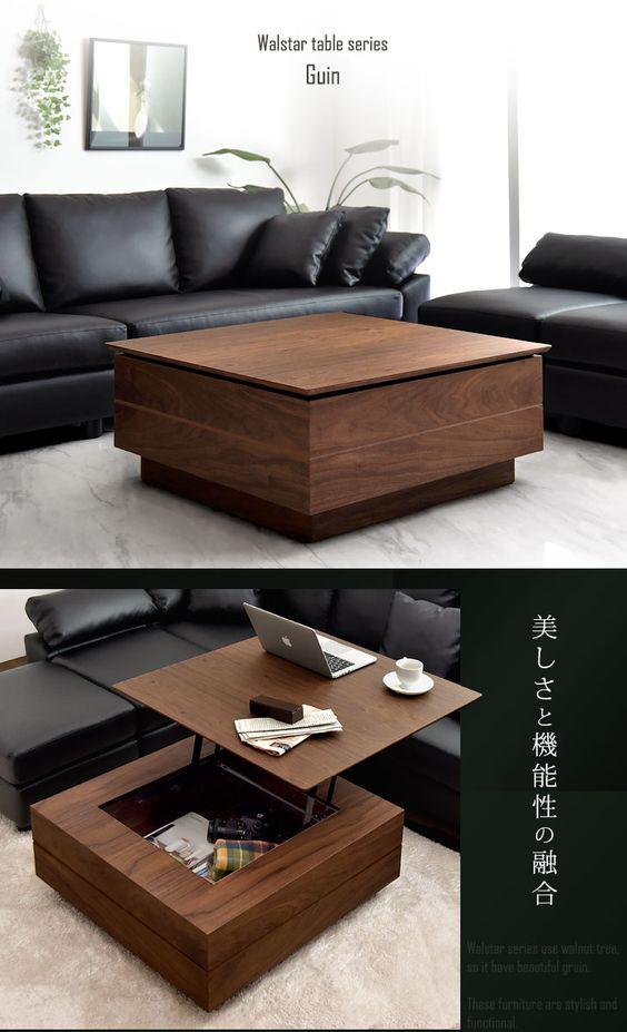 میز جلو مبلی چوبی ساده|ایده ها