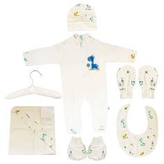  ست 7 تکه لباس نوزادی مادرکر طرح زرافه کد M454.12