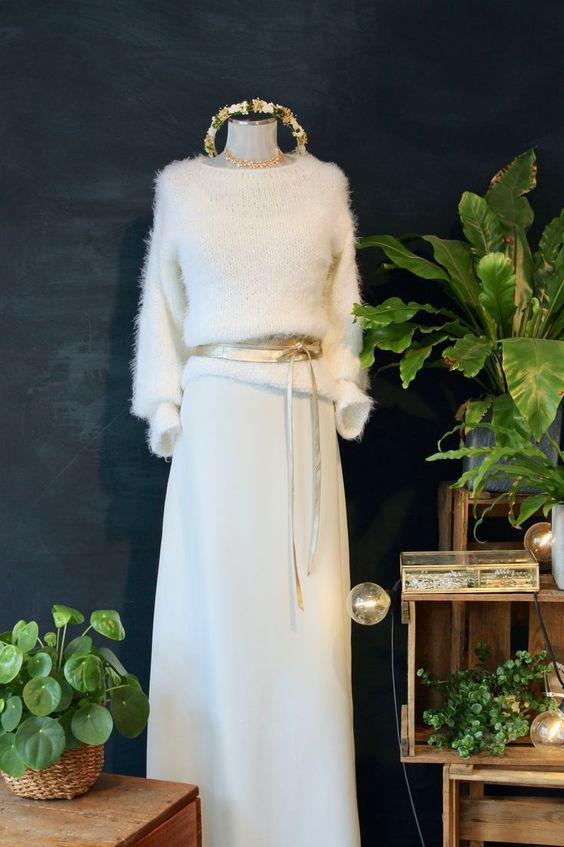 مدل بافت عروس ژاکت بلند آستین بلند|لیدی