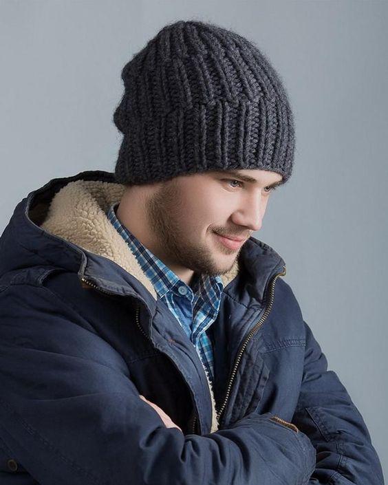 کلاه طوسی بافت زمستانه|ایده ها
