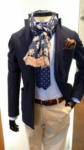 مدل شال گردن مردانه پارچه گره روی کراوات|لیدی