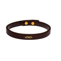 دستبند طلا 18 عیار زنانه کرابو طرح بینهایت مدل Kr1043