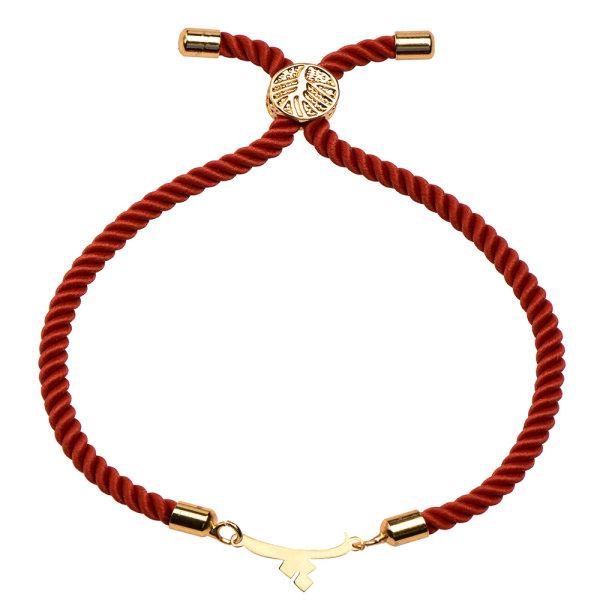 دستبند طلا 18 عیار زنانه کرابو طرح حرف پ مدل Kr1768|دیجی‌کالا