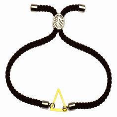 دستبند طلا 18 عیار زنانه کرابو طرح مثلث مدل Kr1273