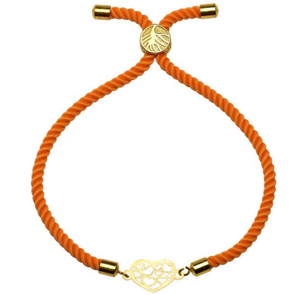 دستبند طلا 18 عیار زنانه کرابو طرح قلب مدل Kr1952|دیجی‌کالا