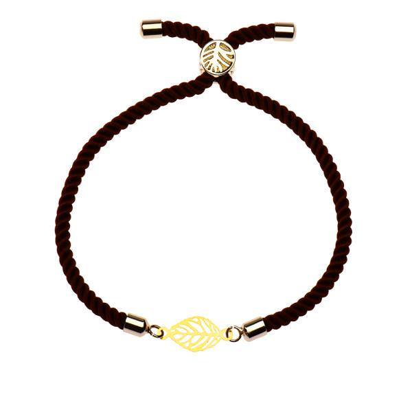 دستبند طلا 18 عیار زنانه کرابو طرح برگ مدل Kr1116|دیجی‌کالا