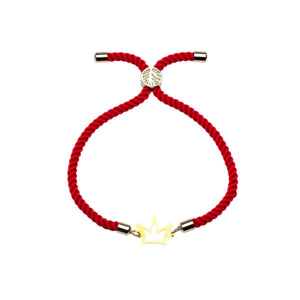  دستبند طلا 18 عیار زنانه کرابو طرح تاج مدل Kr1092|دیجی‌کالا