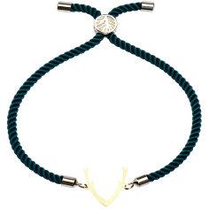 دستبند طلا 18 عیار زنانه کرابو طرح شاخ گوزن مدل Kr1995
