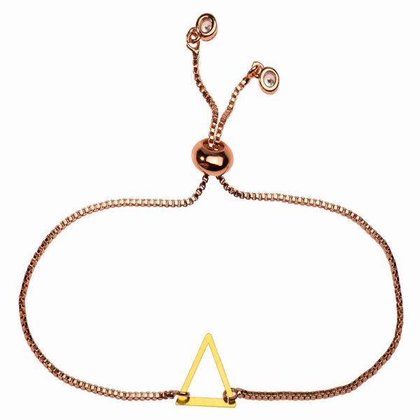 دستبند طلا 18 عیار زنانه کرابو طرح مثلث مدل Kr1275|دیجی‌کالا