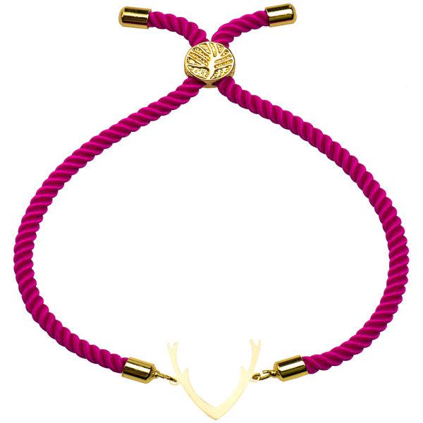 دستبند طلا 18 عیار زنانه کرابو طرح شاخ گوزن مدل Kr2073|دیجی‌کالا