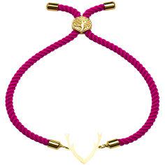 دستبند طلا 18 عیار زنانه کرابو طرح شاخ گوزن مدل Kr2073