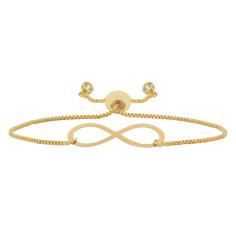 دستبند طلا 18 عیار زنانه آمانژ طرح بینهایت کد 968D3360