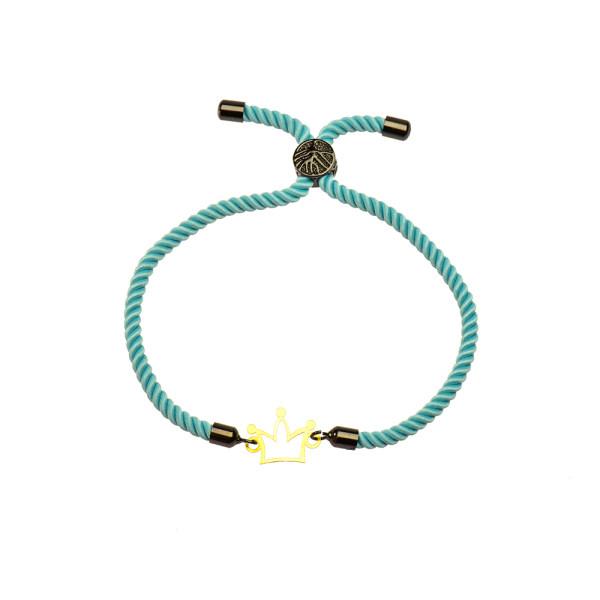  دستبند طلا 18 عیار زنانه کرابو طرح تاج مدل Kr1090|دیجی‌کالا