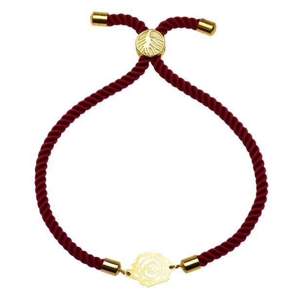 دستبند طلا 18 عیار زنانه کرابو طرح گل رز مدل Kr1411|دیجی‌کالا