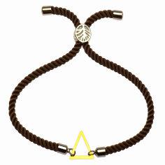 دستبند طلا 18 عیار زنانه کرابو طرح مثلث مدل Kr1260