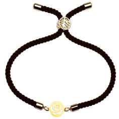 دستبند طلا 18 عیار زنانه کرابو طرح گل رز مدل Kr2012