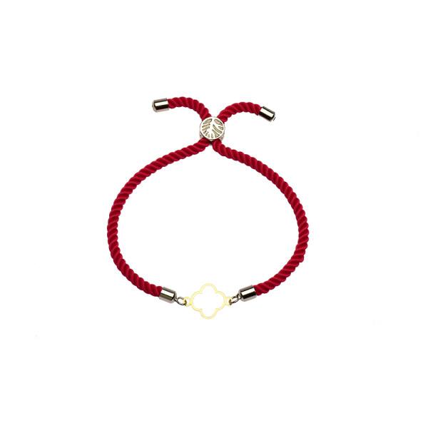  دستبند طلا 18 عیار زنانه کرابو طرح گل مدل Kr1074|دیجی‌کالا