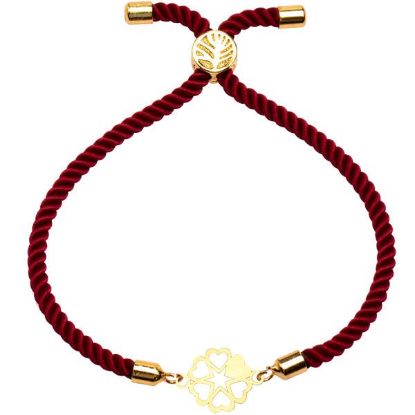 دستبند طلا 18 عیار زنانه کرابو طرح گل و قلب مدل Kr1623|دیجی‌کالا