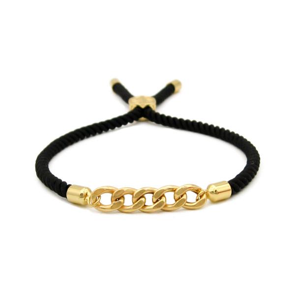دستبند طلا 18 عیار زنانه مانچو کد bfg211|دیجی‌کالا