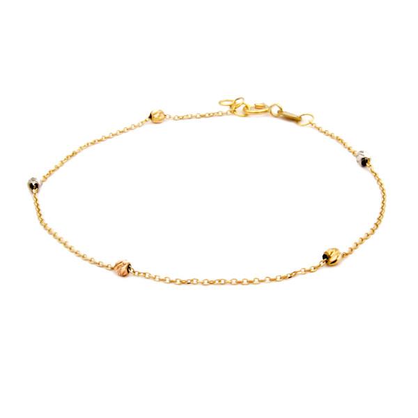 دستبند طلا 18 عیار زنانه کاپانی مدل البرنادو کد KB002|دیجی‌کالا
