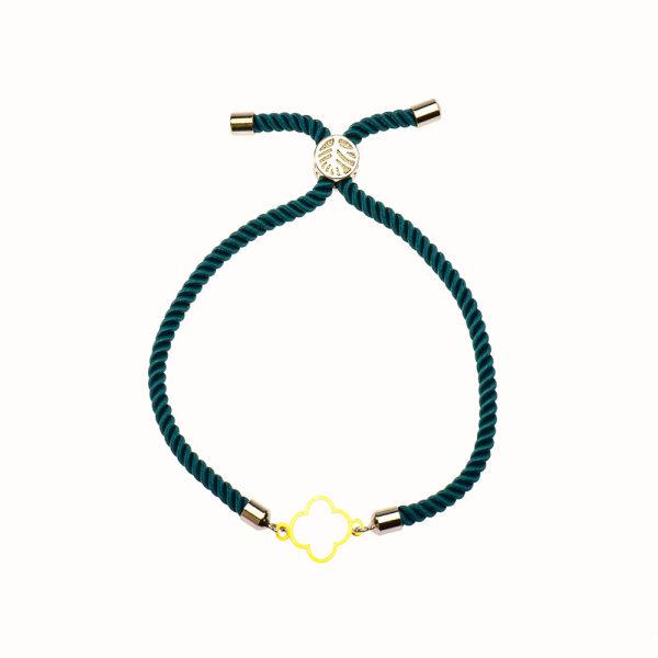 دستبند طلا 18 عیار زنانه کرابو طرح گل مدل Kr1169|دیجی‌کالا
