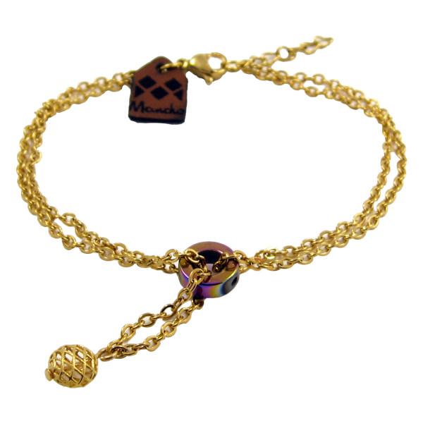 دستبند طلا 18 عیار زنانه مانچو مدل bfg144|دیجی‌کالا