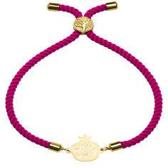 دستبند طلا 18 عیار زنانه کرابو طرح انار جان و جهانی مدل Kr1699