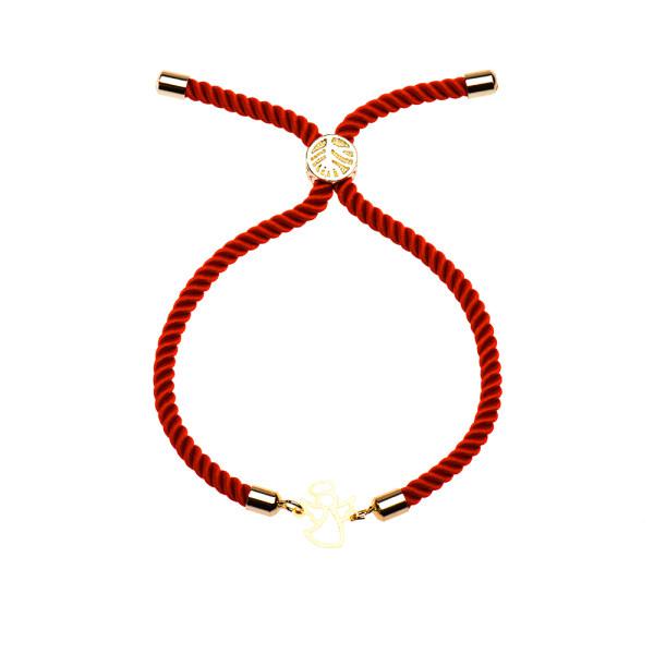 دستبند طلا 18 عیار زنانه کرابو طرح فرشته مدل Kr1112|دیجی‌کالا