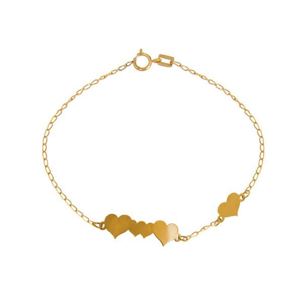 دستبند طلا 18 عیار زنانه نازنین مدل T888|دیجی‌کالا