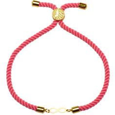 دستبند طلا 18 عیار زنانه کرابو طرح بینهایت مدل Kr1535
