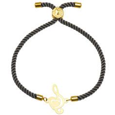 دستبند طلا 18 عیار زنانه کرابو طرح کلید سل مدل Kr2103