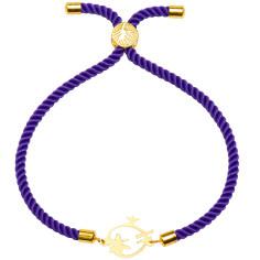 دستبند طلا 18 عیار زنانه کرابو طرح انار مدل Kr1846