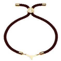 دستبند طلا 18 عیار زنانه کرابو طرح حرف پ مدل Kr1765