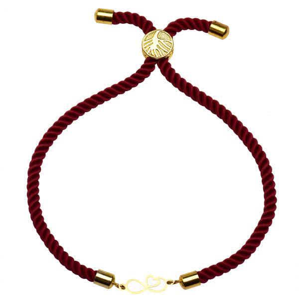 دستبند طلا 18 عیار زنانه کرابو طرح قلب بینهایت مدل Kr1388|دیجی‌کالا