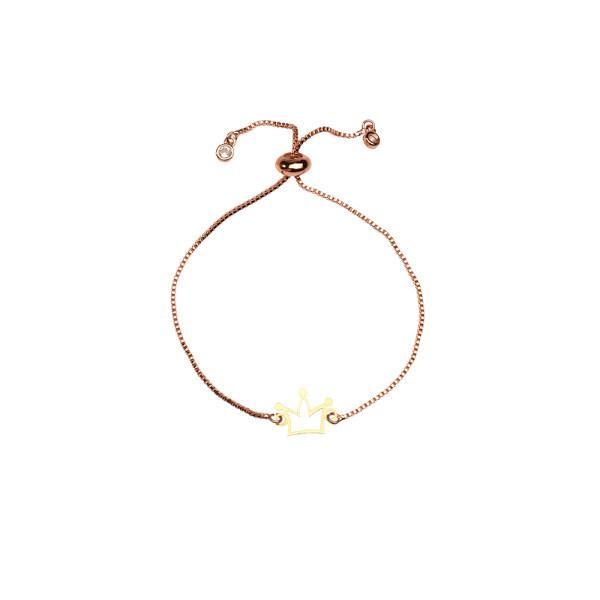  دستبند طلا 18 عیار زنانه کرابو طرح تاج مدل Kr1070|دیجی‌کالا