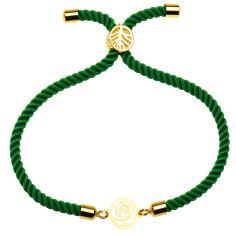 دستبند طلا 18 عیار زنانه کرابو طرح گل رز مدل Kr2004