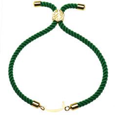 دستبند طلا 18 عیار زنانه کرابو طرح حرف ف مدل Kr1869