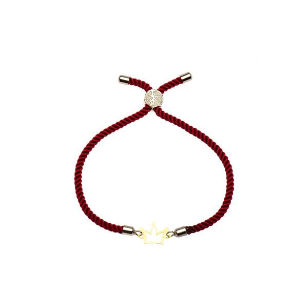 دستبند طلا 18 عیار زنانه کرابو طرح تاج مدل Kr1067|دیجی‌کالا