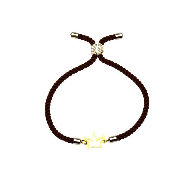  دستبند طلا 18 عیار زنانه کرابو طرح تاج مدل Kr1082|دیجی‌کالا