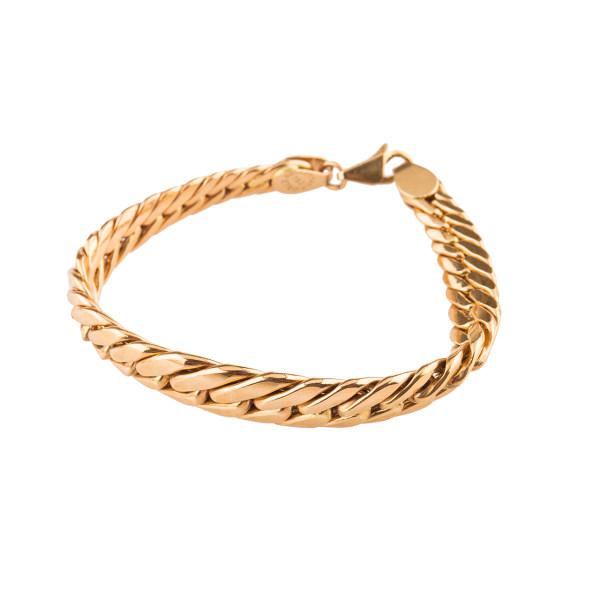 دستبند طلا 18عیار گالری طلاچی مدل زنجیر پهن|دیجی‌کالا