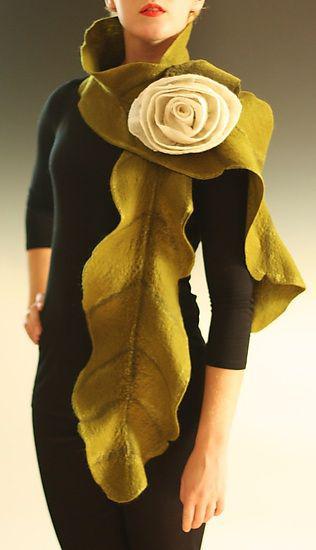 مدل شال گردن فانتزی کار شده با گل بزرگ|لیدی